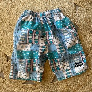 Boy's Gotcha Vintage 90s Geometric Fish Shorts Size 4